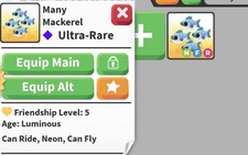 Many Mackerel Ultra-Rare Neon Fly Ride- Adopt Me picture