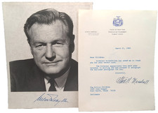 Nelson Rockefeller Signed Autograph Photo 1968 NY Governor Letter Provenance picture