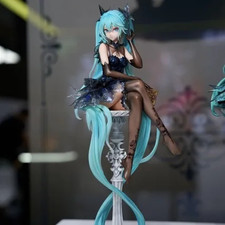 Hatsune Miku Figure Black Dress Edition Miku Figures Cute Girl Action Figurine picture