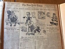 The NY Times October 12, 1913 Philadelphia Athletics Win World Series-Merkle picture