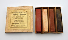 Vintage Warner Electric Co. Buffing & Polishing Compounds Bars Set Chicago picture