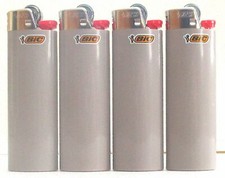 BIC Charcoal Grey Full Size Lighters New Lot of 4 picture