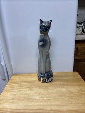 Vintage Ezra Brooks Katz Gray “Siamese Cat” 1969 Decanter Empty picture