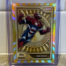 Topps 2026 Topps Mint Marvel Iron Patriot #82 Gold Card Serial #44/50 picture