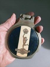 Vintage Royal Corps of Signals Car Grille Badge Tactical Recognition Blue White picture