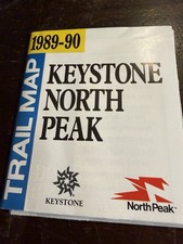 Vintage 1989-1990 Keystone Resort Colorado Ski Trail Map Brochure picture