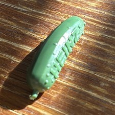 RARE Vintage HEINZ Green Pickle Charm Pendant Figural Advertising Premium Food picture