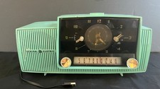 Vintage MCM 1950's GE C-417C Blue Clock Radio Converted to Bluetooth Speaker picture