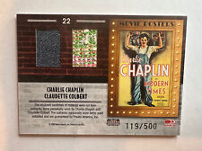 Charlie Chaplin Claudette Colbert 2009 Donruss Americana Patch Swatch Relic /500 picture