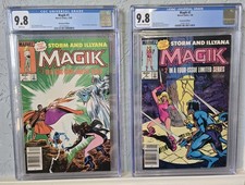 MAGIK #1 and #2 (1983). CGC 9.8 NM/M Limited Series NEWSSTAND 2-Book Lot picture