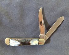 Vintage Craftsman Two Blade Trapper Knife 95155 Made In USA New In Box NOS Rare picture