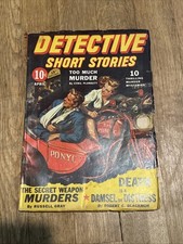 Detective Short Stories  April 1943 NYPD Cover Fleming-Roberts - Pulp HTF picture