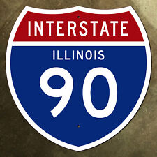 Illinois interstate 90 Chicago Skyway highway route marker 1957 road sign 18x18 picture