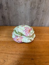 Antique Raphael Weill & Co Limoges France Hand Painted Floral Covered Box picture