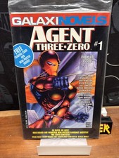 GALAXINOVELS AGENT THREE-ZERO #1 SEALED/BAGGED WITH TRADING CARD NM 1993 picture