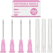 150 Pack 18 Ga 1 Inch Luer Lock, Lab Accessories, Industrial Dispensing 18 picture