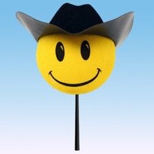 Tenna Tops Cowboy Black Hat Car, Truck, SUV Antenna Topper Auto Accessory (New) picture
