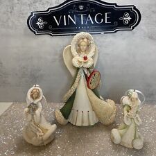 VTG 2013 Enesco The Heart Of Christmas Designed By Karen Hahn Beautiful Lot of 3 picture