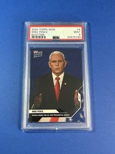 Mike Pence 2020 Topps Now Election VP Debate #6 PSA 9 Fly on Head picture