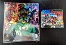 FACTORY SEALED - DC Comics Epic Battles Trading Cards Box & Binder - CRYPTOZOIC picture