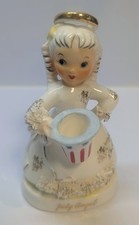 Vintage July Angel Spaghetti Hair Angel Birthday Figurine 4.5 in. - no wings picture