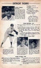 1948 Detroit Tigers Team Hal Newhouser George Kell Vintage Print Ad Page picture