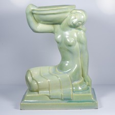 AETCO (American Encaustic Tile Co) Art Deco Figurine by Léon-Victor Solon c1920 picture
