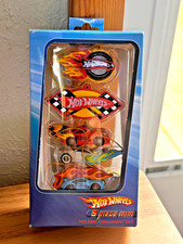 2006 HOT WHEELS 5 PIECE MINI HOLIDAY DECORATION CHRISTMAS ORNAMENT SET PACK XMAS picture