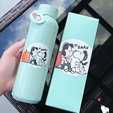 New Starbucks x Snoopy Pumpkin Insulated Tumbler 316 Stainless Steel Mint Green picture