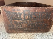 Santa Clara Prune Crate Ensign Brand Packed By Rosenberg Bros Philadelphia Rare picture