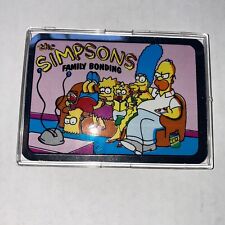 Vintage 1990 Bart Homer Simpson Family Bonding Prism Vending Machine Stickers #1 picture