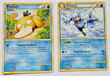 Psyduck & Golduck HGSS Triumphant 74/102 22/102 Pokémon Card Pair [S166] picture