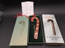 2010 Wallace Silversmiths Candy Cane Ornament 30th Anniversary gold-plated picture