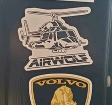 AIRWOLF HELICOPTER 🚁 MAGNET 🧲 WORLDWIDE 🌐 SHIPPING  Vintage 1980s  picture