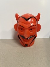 Vintage 1950s-1960s Devil Blow Mold Head, 3 Inches picture