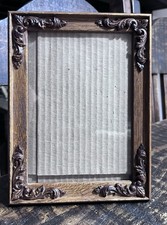VTG Intercraft Wood Resign Ornate Corners Oak Picture Frame 8x6