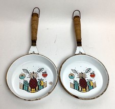 Lot of 2 Vintage George Briard Ambrossia Patten Wall Decorative Pans picture