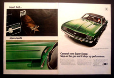1969 Chevrolet Camaro Disc Brakes*Original* 396/427 Yenko car ad print c picture