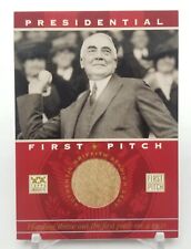 2002 Topps American Pie WARREN G HARDING Presidential First Pitch Stadium Relic picture