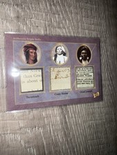 2025 Pieces of the Past Tecumseh, Crazy Horse, Chief Joseph Relic Handwritten picture