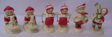 Lot of 6 Dept. 56 Holly Lane Simple Traditions Figurines a840 picture