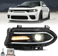 Headlight Assembly Compatible with 2015-2023 Dodge Charger Hid/Xenon picture