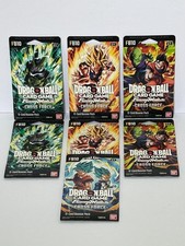 Dragon Ball Z Super Fusion World FB10 Cross Force Sleeved Booster Lot Of 7 picture