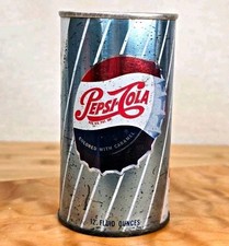 Vintage 1960s Pepsi Cola 12oz Pull Tab Can K&S Bridgeport PA Steel READ picture
