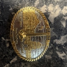 Texas Heritage Buckles 1836-1986 Texas Limited Edition Belt Buckle T.W. Baker picture