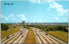 Vintage Postcard Birmingham AL I-59 Downtown Skyline