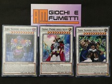 LOT OF 3 THOR LOKI ODIN cards in Italian ORIGINAL YUGIOH BARGAIN picture