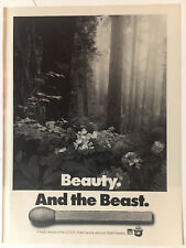 Smokey Bear Forest Fires 1988 Vintage Print Ad 8x11 Inches Wall Decor picture