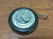 VTG Lufkin Chrome Clad 25 FT Steel Silver Tape Measure 25' Lufkin Rule Co picture
