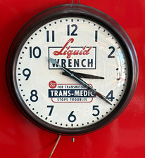 Vintage 1950s Liquid Wrench Trans-Medic GE Electric Advertising Clock  picture